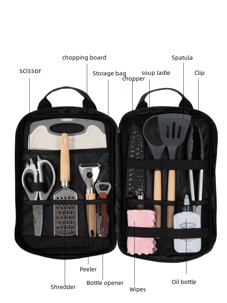 Camping-Kochutensilien-Set, 12 – Camping Cooking Utensil Organizer Bewertung und Preis