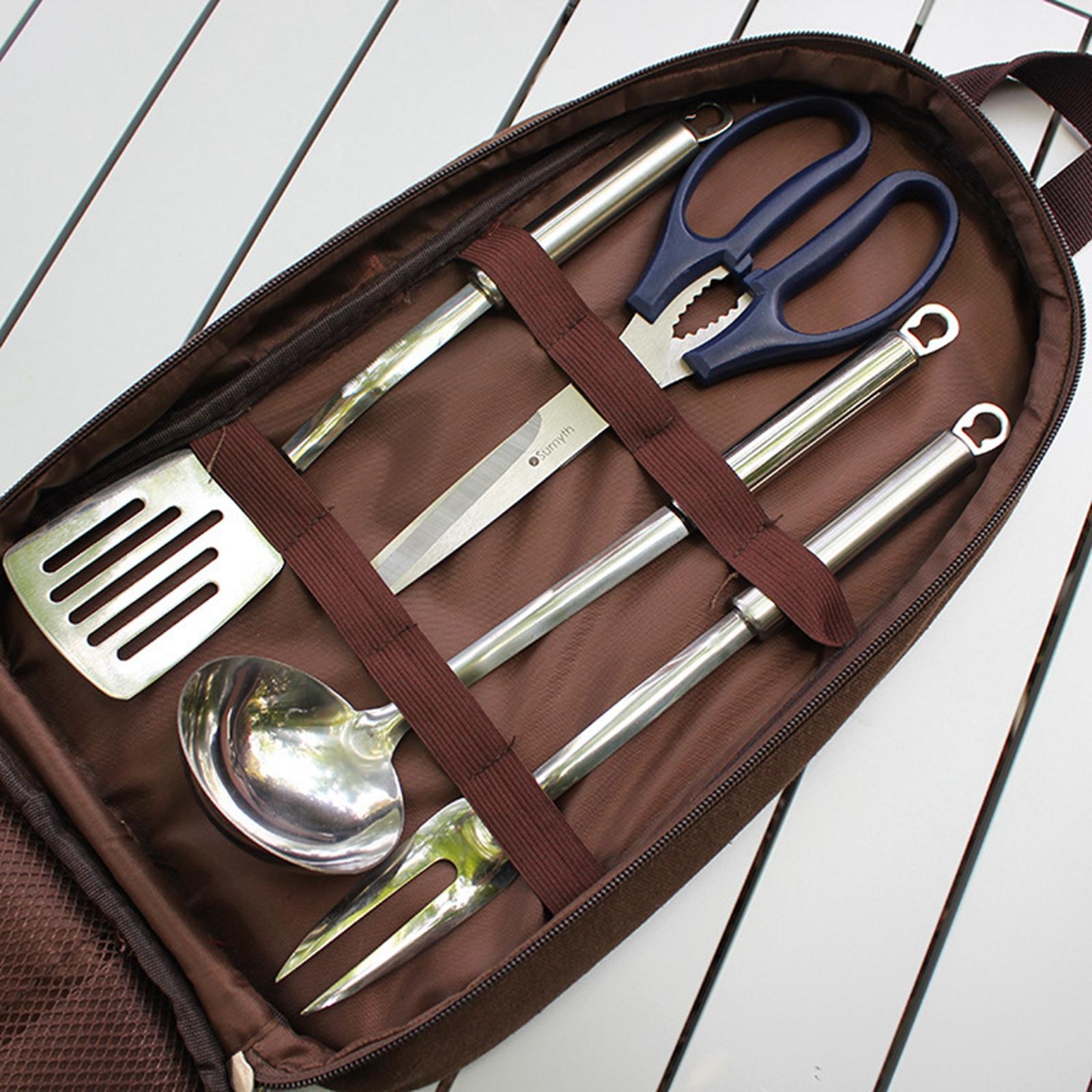 7-teiliges Camping-Küchenutens – Camping Cooking Utensil Organizer Bewertung und Preis