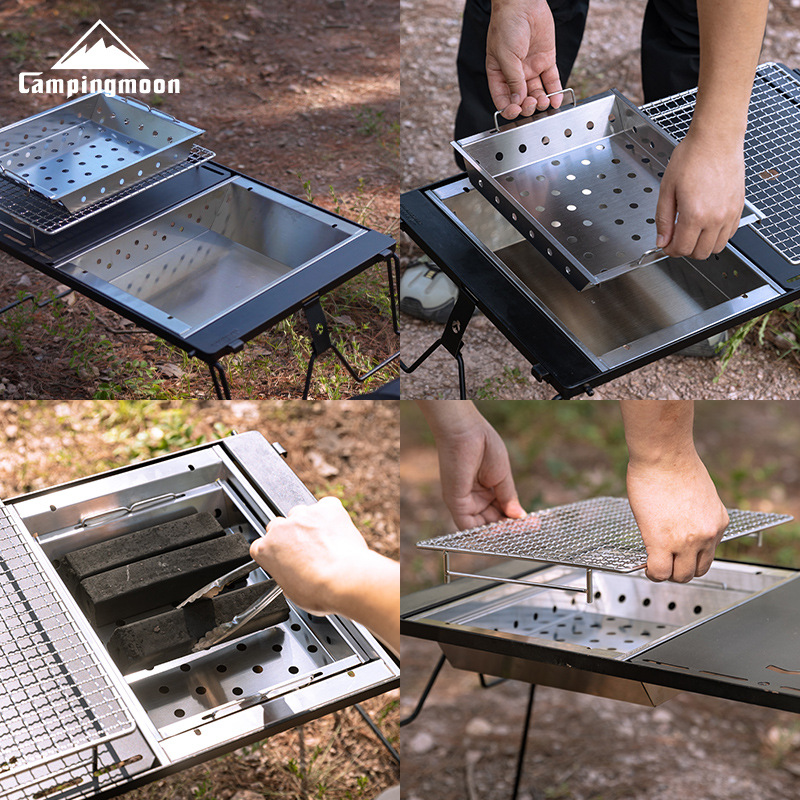CAMPINGMOON UG-1 IGT Carbongri – Camping Cooking Table With Windshield Bewertung und Preis
